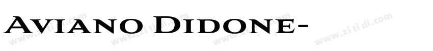 Aviano Didone字体转换